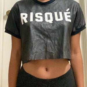 Forever 21 black crop top